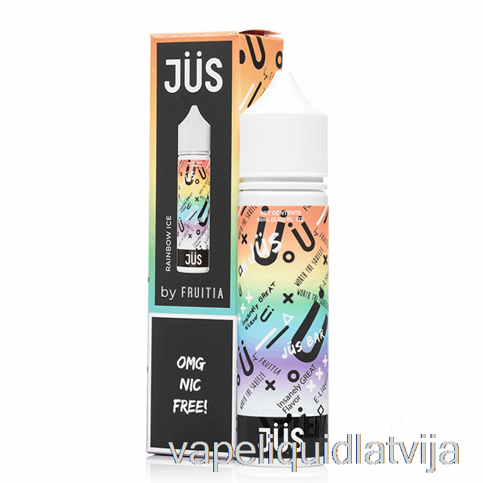 Varavīksnes Ledus - Jus E-šķidrums - 60ml 0mg Vape šķidrums